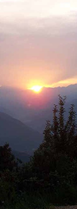 Sonnenuntergang - Seealpen, Ligurien 